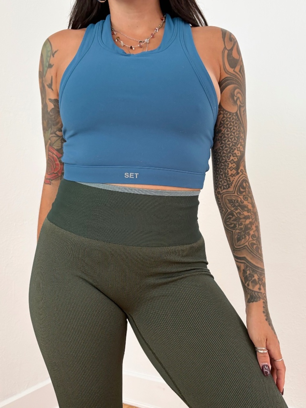 Set active sport body high neck sports bra
